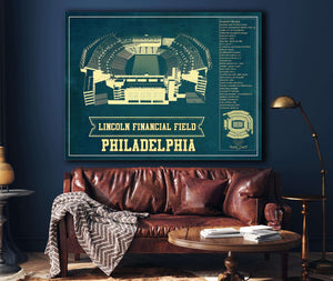 Cutler West Philadelphia Eagles Lincoln Financial Field - Vintage Football Print