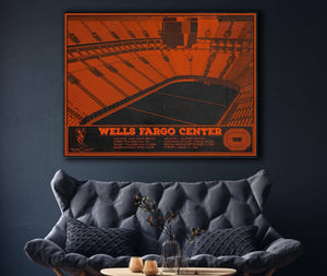 Cutler West Philadelphia Flyers Wells Fargo Center Philadelphia Seating Chart Vintage Hockey Print