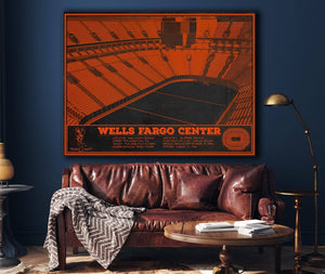 Cutler West Philadelphia Flyers Wells Fargo Center Philadelphia Seating Chart Vintage Hockey Print