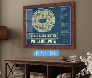 Cutler West Philadelphia Flyers Wells Fargo Center Philadelphia Seating Chart - Vintage Hockey Team Color Print
