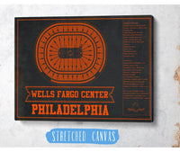 Cutler West Philadelphia Flyers Wells Fargo Center Philadelphia Seating Chart - Vintage Hockey Team Color Print