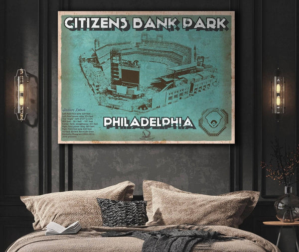 Cutler West Philadelphia Phillies - Citizens Bank Park - Vintage Baseball Print