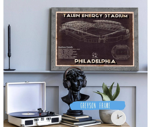 Cutler West Philadelphia Union F.C. -  Vintage Talen Energy Stadium MLS Soccer Print