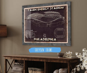 14" x 11" / Greyson Frame Cutler West Philadelphia Union F.C. -  Vintage Talen Energy Stadium MLS Soccer Print