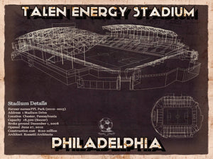 14" x 11" / Unframed Cutler West Philadelphia Union F.C. -  Vintage Talen Energy Stadium MLS Soccer Print