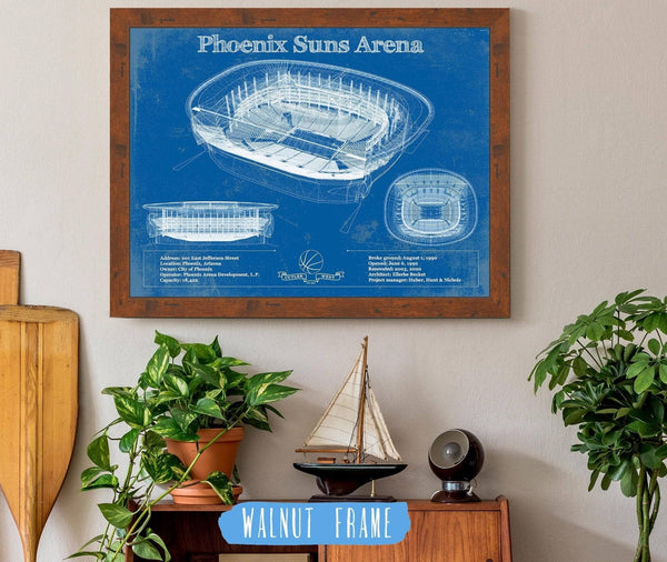 Cutler West Phoenix Suns - Vintage Phoenix Suns Arena NBA Print