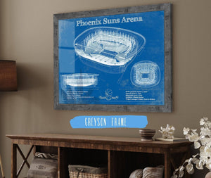 Cutler West Phoenix Suns - Vintage Phoenix Suns Arena NBA Print