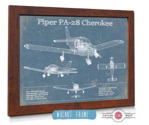 Cutler West Piper PA-28 Cherokee Original Blueprint Art