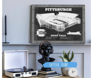 Cutler West Pittsburgh Steelers Stadium Art - Heinz Field - Vintage Football Print
