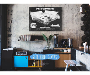 Cutler West Pittsburgh Steelers Stadium Art - Heinz Field - Vintage Football Print