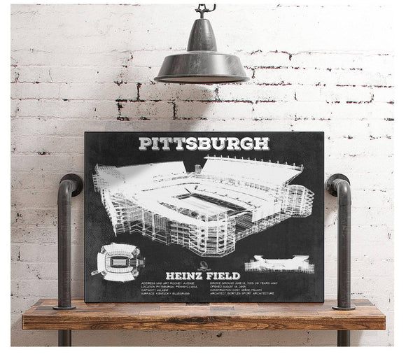 Cutler West Pittsburgh Steelers Stadium Art - Heinz Field - Vintage Football Print