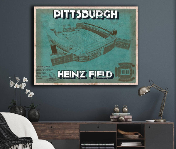 Cutler West Pittsburgh Steelers Stadium - Heinz Field - Vintage Football Print