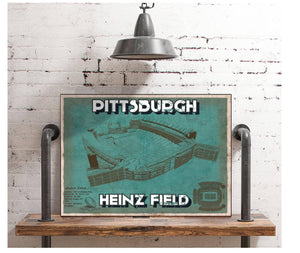 Cutler West Pittsburgh Steelers Stadium - Heinz Field - Vintage Football Print