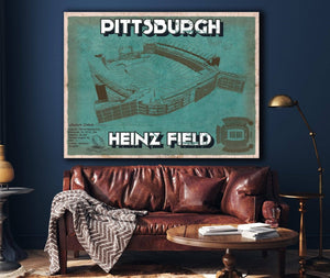 Cutler West Pittsburgh Steelers Stadium - Heinz Field - Vintage Football Print