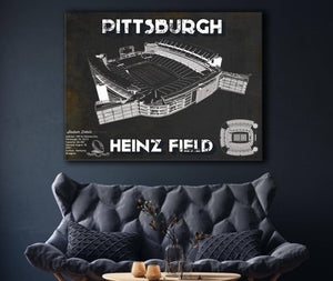 Cutler West Pittsburgh Steelers Stadium Heinz Field - Vintage Football Print
