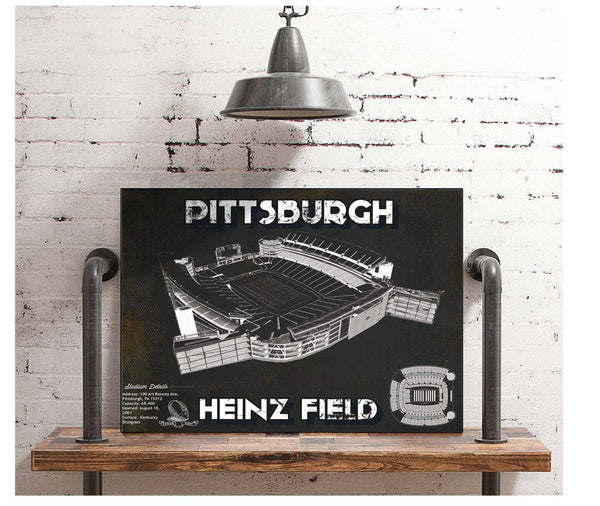 Cutler West Pittsburgh Steelers Stadium Heinz Field - Vintage Football Print