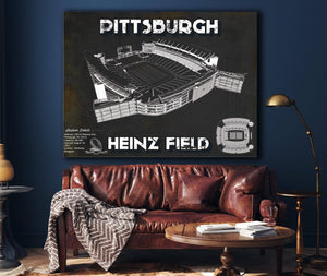 Cutler West Pittsburgh Steelers Stadium Heinz Field - Vintage Football Print