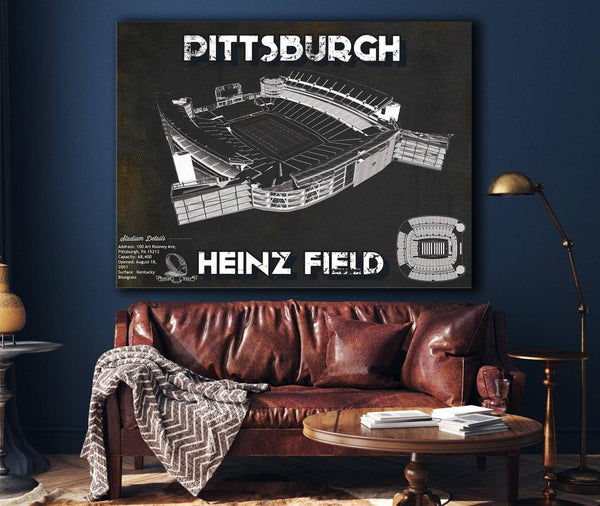 Cutler West Pittsburgh Steelers Stadium Heinz Field - Vintage Football Print