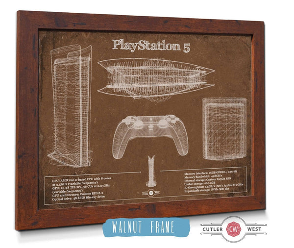 Cutler West Playstation 5 Blueprint Original Wall Art