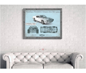 Cutler West Pontiac Firebird Trans Am SD 455 (1973) Vintage Auto Print