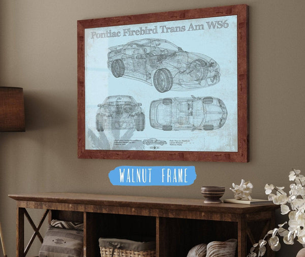 Cutler West Pontiac Firebird Trans Am WS6 Vintage Auto Print