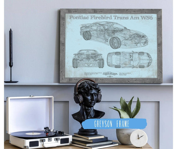 Cutler West Pontiac Firebird Trans Am WS6 Vintage Auto Print