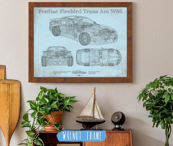 Cutler West Pontiac Firebird Trans Am WS6 Vintage Auto Print