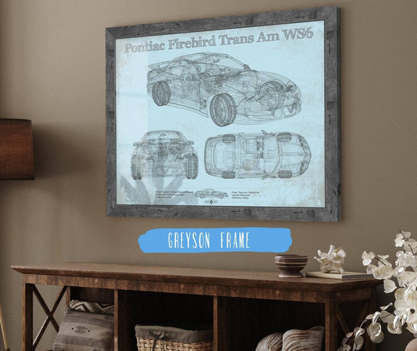 Cutler West Pontiac Firebird Trans Am WS6 Vintage Auto Print