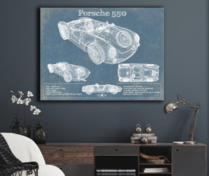 Cutler West Porsche 550 Vintage Sports Car Print