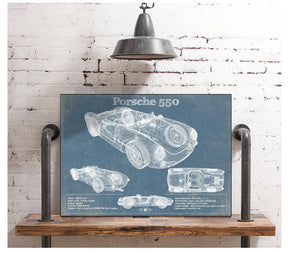 Cutler West Porsche 550 Vintage Sports Car Print
