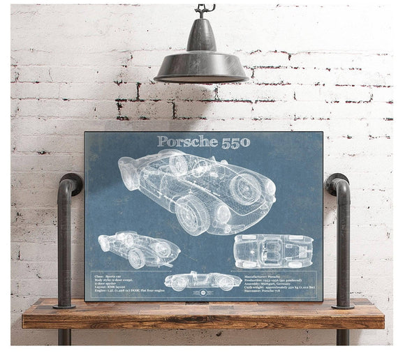 Cutler West Porsche 550 Vintage Sports Car Print