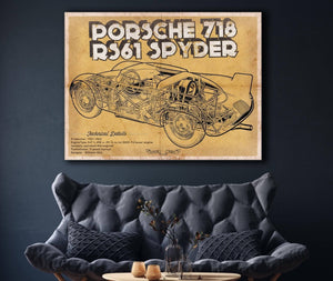 Cutler West Porsche 718 Spyder Racing Sports Car Print