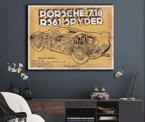 Cutler West Porsche 718 Spyder Racing Sports Car Print