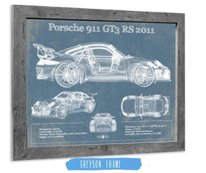 Cutler West Porsche 911 GT3 RS 2011 Vintage Sports Car Print