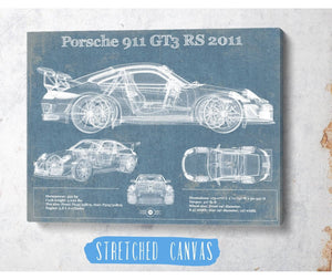 Cutler West Porsche 911 GT3 RS 2011 Vintage Sports Car Print