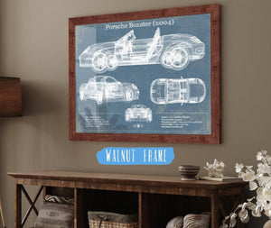 Cutler West Porsche Boxster (2004) Blueprint Vintage Auto Print