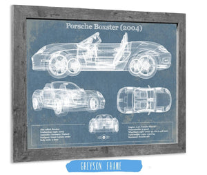 Cutler West Porsche Boxster (2004) Blueprint Vintage Auto Print