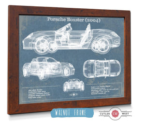 Cutler West Porsche Boxster (2004) Blueprint Vintage Auto Print
