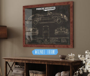 Cutler West Porsche Speedster 356A 1600 Vintage Auto Print