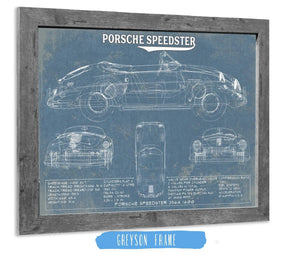 Cutler West Porsche Speedster 356A 1600 - Vintage Auto Print