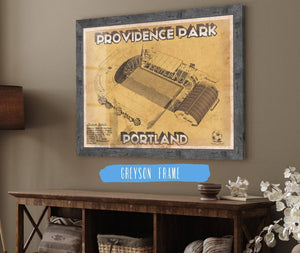 Cutler West Portland Timbers F.C. - Providence Park Vintage MLS Soccer Print