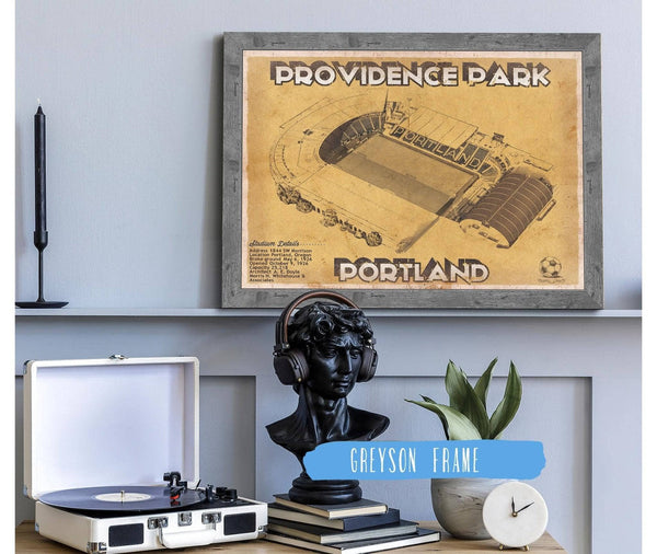 Cutler West Portland Timbers F.C. - Providence Park Vintage MLS Soccer Print