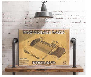 Cutler West Portland Timbers F.C. - Providence Park Vintage MLS Soccer Print