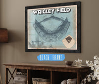 Cutler West 14" x 11" / Black Frame Wrigley Field Art - Chicago Cubs Baseball Print 635805674-14"-x-11"8246