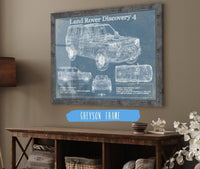 Cutler West Land Rover Collection 20" x 16" / Greyson Frame Land Rover Discovery 4 Blueprint Vintage Auto Patent Print 906705570