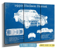 Cutler West Vehicle Collection 1950 Hudson Hornet Vintage Blueprint Auto Print