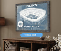 Cutler West Soccer Collection 14" x 11" / Greyson Frame Mexico Football - Vintage Estadio Azteca Stadium Soccer Print 755380905_74194