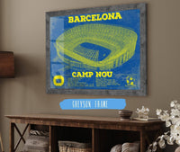 Cutler West Soccer Collection 14" x 11" / Greyson Frame Vintage FC Barcelona Camp Nou Team Color Stadium Soccer Print 756660371-14"-x-11"44916
