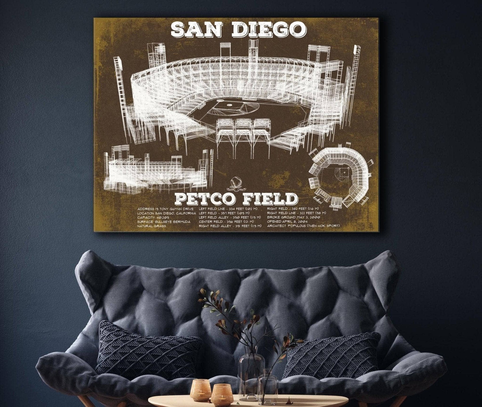 SAN DIEGO PADRES Team Colors Photo Picture Baseball Poster 