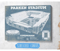 Cutler West Soccer Collection Parken Stadium Copenhagen Football Vintage Soccer Print